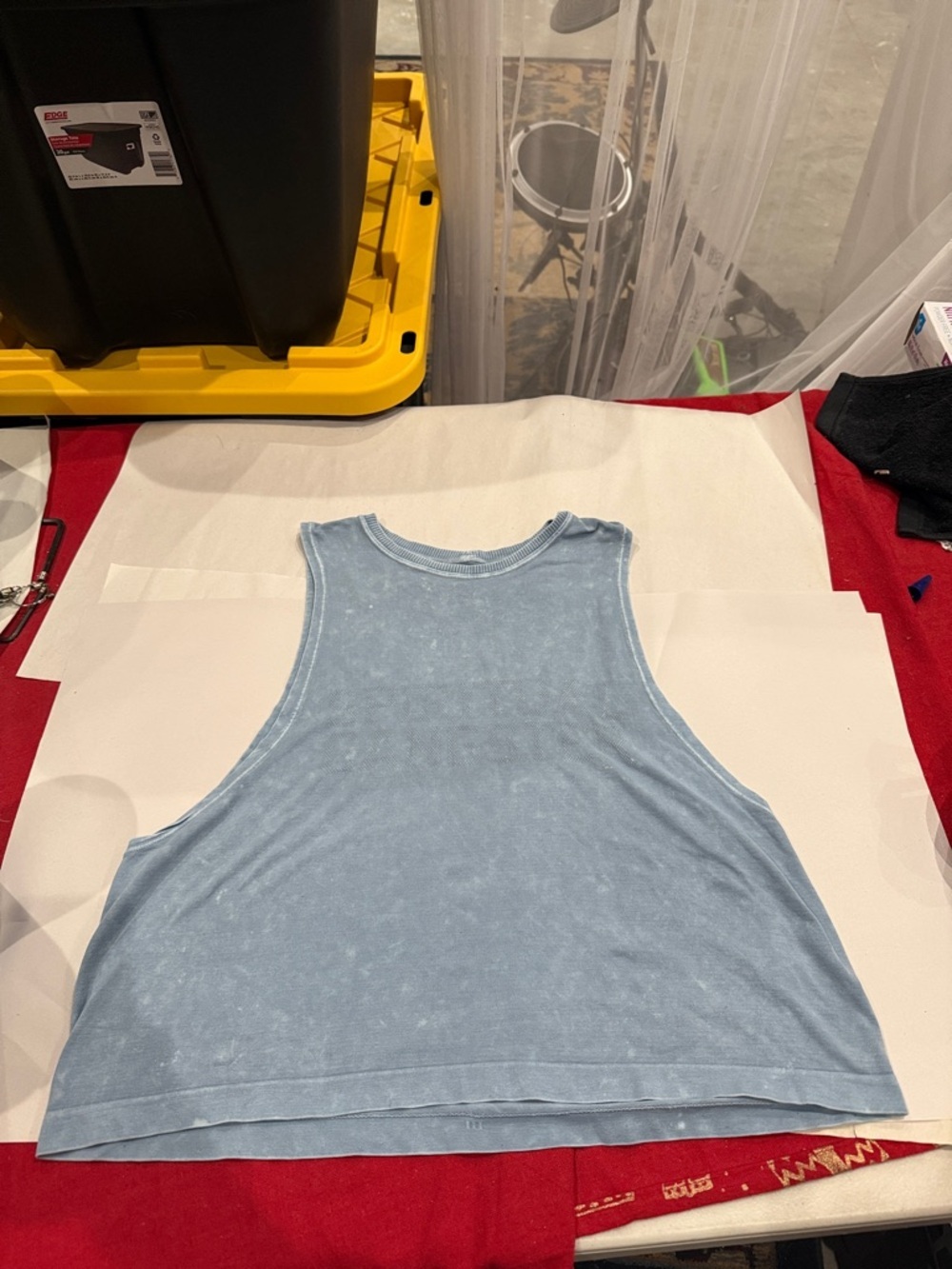 Spiritual Gangster Light Blue Crop Tank